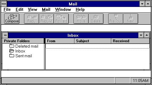 Mail in Windows NT 3.51 Workstation