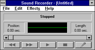 Windows Sound Recorder Program