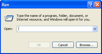 Run in Windows XP Pro (Run)