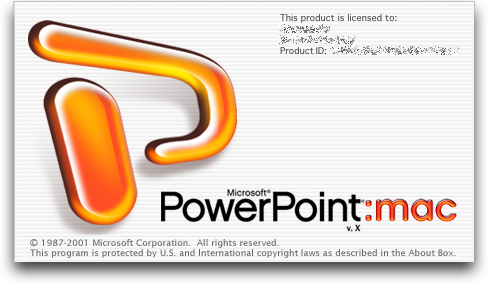 Splash in Microsoft PowerPoint