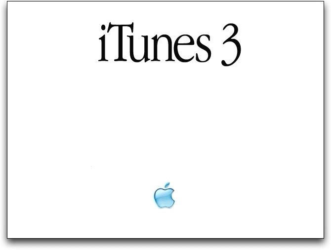 About box in iTunes 3
