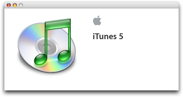 About box in iTunes 5