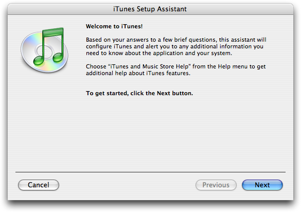 Wizard in iTunes 4.1