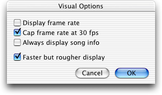 Visualizer options in iTunes 2