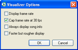 Visualizer options in iTunes 5