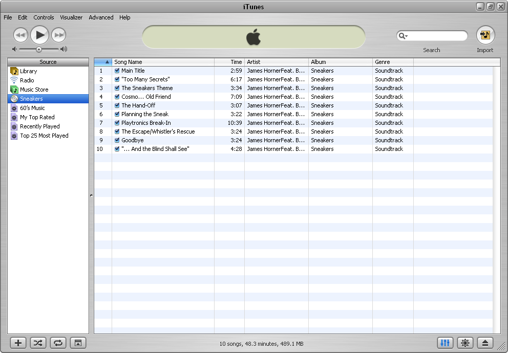 CD in iTunes 4.1