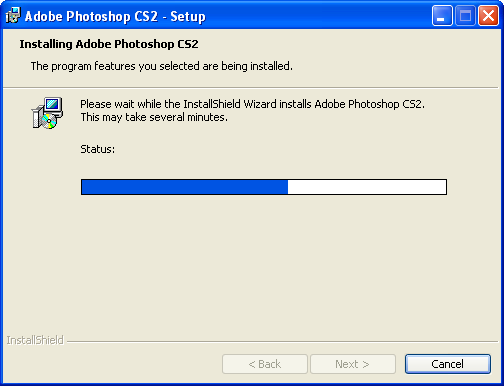 File copying in Adobe Photoshop CS2