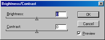 Brightness/Contrast in Adobe Photoshop 4.0