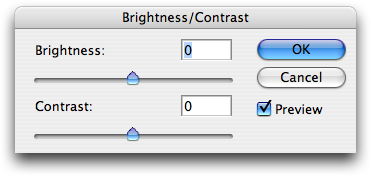 Brightness/Contrast in Adobe Photoshop CS2