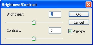 Brightness/Contrast in Adobe Photoshop CS2