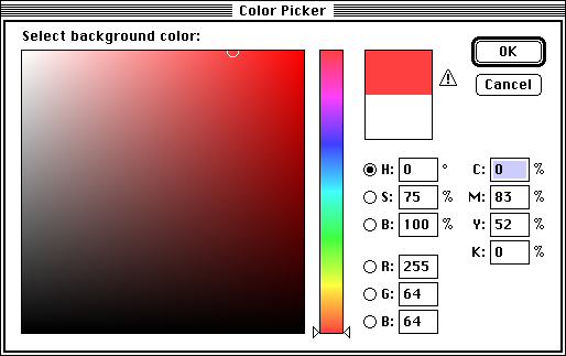 Colour picker in Adobe Photoshop 1.0.7