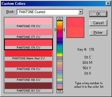 Colour picker in Adobe Photoshop 4.0