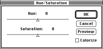 Hue/Saturation in Adobe Photoshop 1.0.7