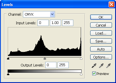 Levels in Adobe Photoshop CS