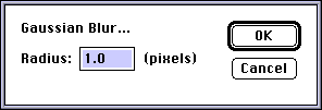 Gaussian blur filter in Adobe Photoshop 1.0.7