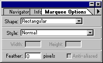 Marquee in Adobe Photoshop 4.0