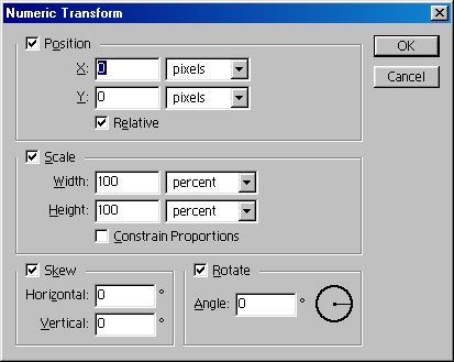 Transform in Adobe Photoshop 5.0