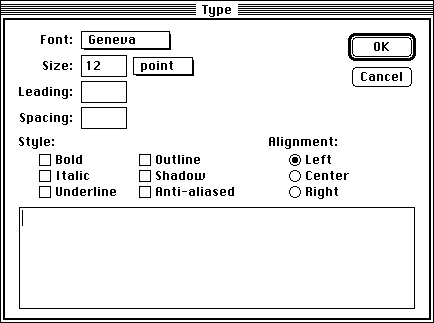 Type in Adobe Photoshop 1.0.7