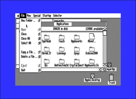 MouseDesk File menu