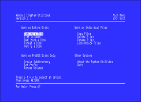 Apple IIe System Utilities