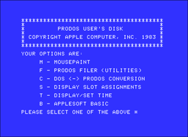 ProDOS User’s Disk