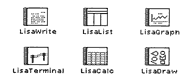 Figure 3. Icons representing Lisa application programs