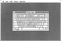 Key Caps displays the Mac’s optional character set.