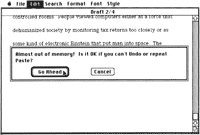 Figure 10. An alert box warns of a potentially dangerous situation.