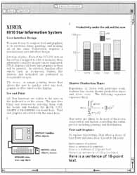 Figure 5: A Star document showing multicolumn text, graphics, and formulas. This is the way the document appears on the screen. It is also the way it will print (at higher resolution, of course).