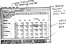 Figure 9. Deactivated LisaCalc document