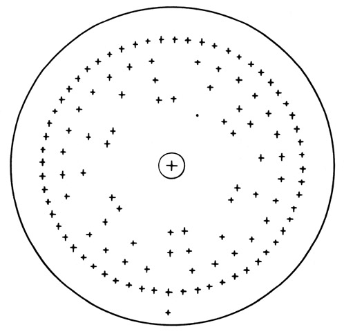 Figure 12. Binary coded decimal encoder for clock. Encoder was plotted exactly 12 inches in diameter for direct use as a layout.