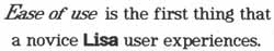 A reproduction (at 80 percent) of printing from the Apple Dot Matrix Printer.