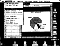 Figure 1. Lisa Desktop. Note the lack of Open, New, and Quit commands