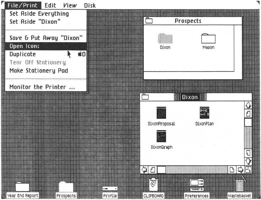 Fig. 3-19. Open the dixon folder, select all the icons, and open them.