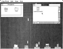 Fig. 3-2. A screen dump of the Lisa desk top.