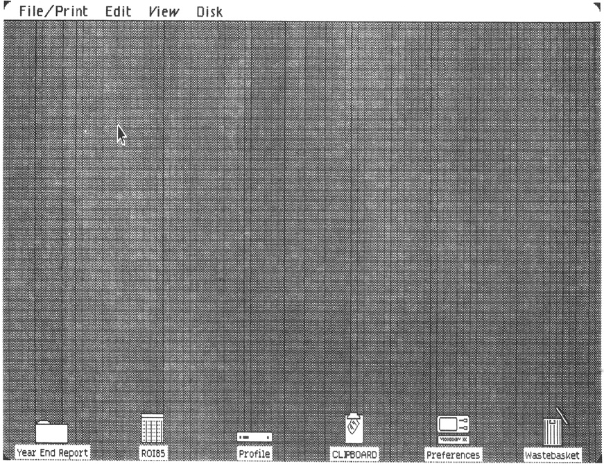 Fig. 3-22. At the end of the day your desk top looks like this one.