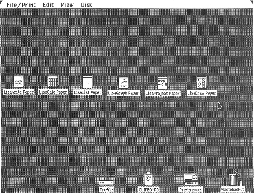 Fig. 3-5. Lisa provides six Stationery Pads, one for each application.