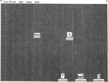 Fig. 3-6. You use the storage icons, Profile and Diskette, to file away your documents and folders.