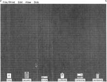 Fig. 3-7. Lisa provides five icons that perform tasks. They are the Wastebasket, Clipboard, Calculator, Clock, and Preferences.