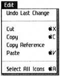 Figure 12-10: The Desktop Manager Edit menu.