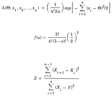 Figure 14-3: The output of an equation editor. When using this editor, you need not be overly concerned about the correct placement of symbols, because this is done automatically. When completed, such an equation may be pasted into a LisaWrite or LisaDraw document. (This figure was prepared using a similar feature on the Xerox Star.)