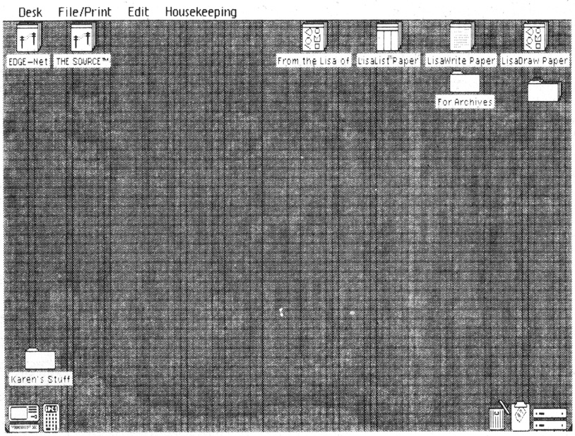 Figure 1-5: The author’s electronic desktop. Just as with a traditional desktop, everyone has a different style of arranging things.