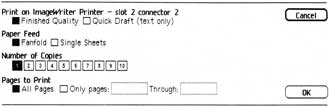 Figure 3-15: The Print... Dialog Box.