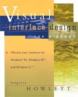 “Visual interface design for Windows” front cover