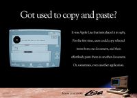 “Got used to copy and paste?” poster