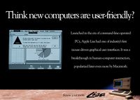 “Think new computers are user-friendly?” poster