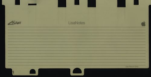 Lisa keyboard reference card #4 (back)