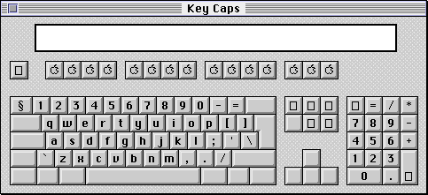 Keyboard map in System 7.5.3