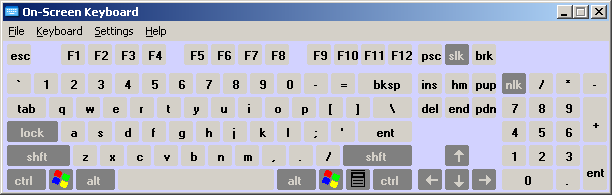 Keyboard map in Windows Server 2003 Web (On-Screen Keyboard)