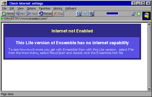 Browser in BreadBox Ensemble Lite (WebMagick 3.0)